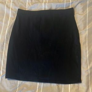 Tight black skirt
